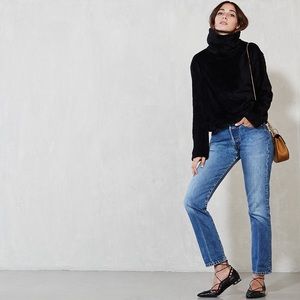 Vivienne Tam Chunky Knit Black Turtleneck Sweater
